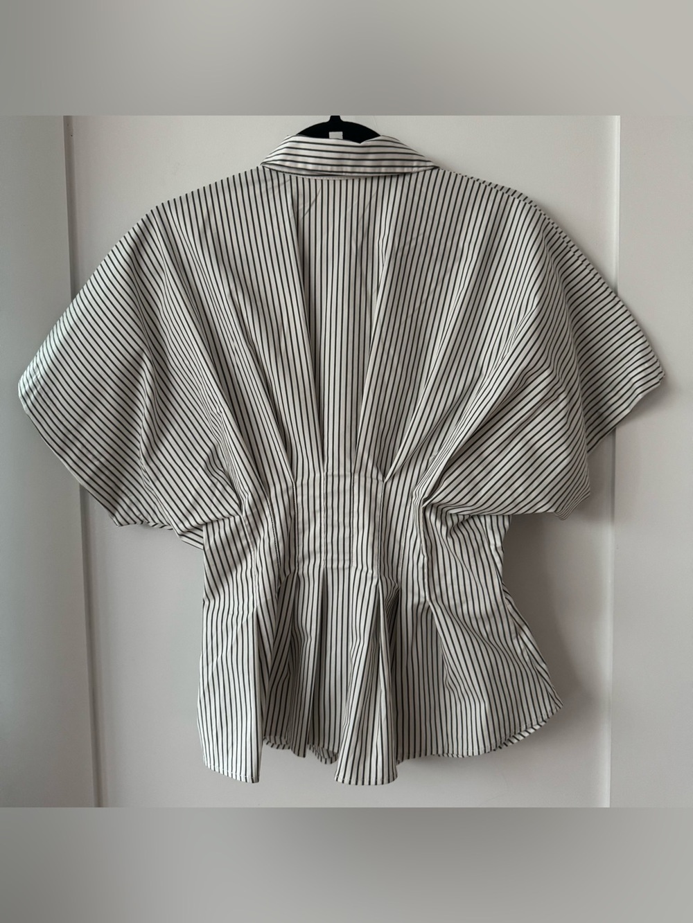 Tobie Short-Sleeve Pleated Blouse by Exquise - Picture 3 of 10